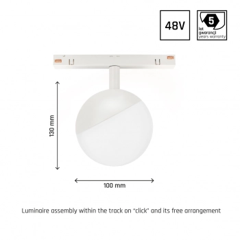 System Shift Smart Globe 5W 400lm CCT DIM biała