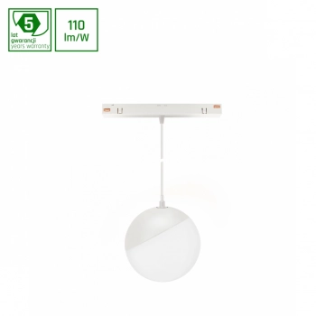 System Shift Globe P lampa wisząca na szynoprzewód 5W 550lm CCT biała WLD+40034 SpectrumLED