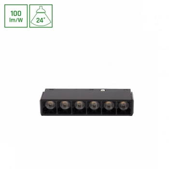 System Shift Basic Grid XS lampa liniowa 110mm 6W 600lm 3000K czarna WLD+70009WW SpectrumLED