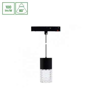 System Shift Basic Hangit Crystal lampa wisząca 7W 700lm 4000K czarny WLD+70034NW SpectrumLED