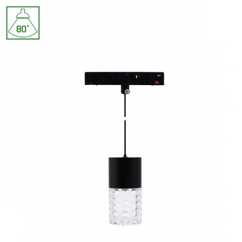 System Shift Basic Hangit Crystal lampa wisząca 7W 660lm 2700K czarny WLD+70034WW SpectrumLED