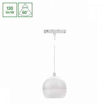System Shift Basic Globe P Ring lampa kula zwis 90mm 10W 1300lm 4000K biały WLD+70049NW SpectrumLED