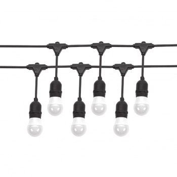 Girlanda IP44 9550mm 10xE27 czarna łączona