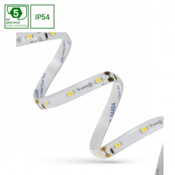Pasek LED 12V 60LED 4,8W/m 336lm/m światło zimne białe 8mm IP54 (rolka 5m) WOJ+11989_ROLL SpectrumLED