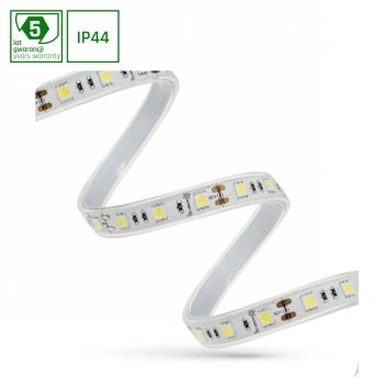 Pasek LED 48W 60LED światło ciepłe białe (rolka 5m) w silikonie WOJ+12215 SpectrumLED