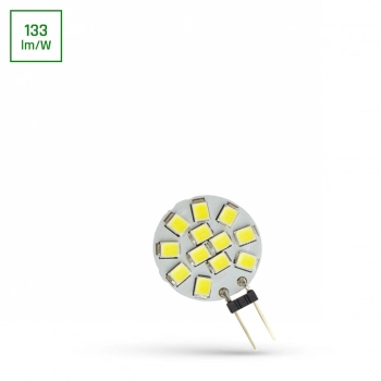 Żarówka LED G4 12V 1,2W 130lm światło zimne białe 20mm WOJ+13785 SpectrumLED