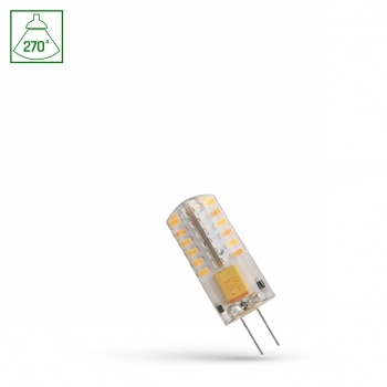 Żarówka LED G4 column 12V 2W 165lm silikon światło ciepłe białe WOJ+13842 SpectrumLED
