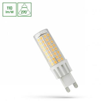 Żarówka LED G9 7W 770lm światło ciepłe białe WOJ+14163 SpectrumLED