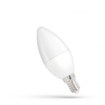 Żarówka LED świecowa E14 6W 520lm światło zimne białe ściemnialna WOJ+14383 SpectrumLED