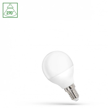 Żarówka LED kulka E14 1W 90lm światło neutralne białe WOJ+14446_1W SpectrumLED