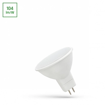 Żarówka LED MR16 12V 4W 350lm światło neutralne białe z mleczną szybką WOJ+14549 SpectrumLED