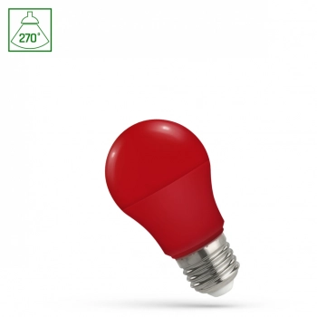 Żarówka LED GLS E27 4.9W światło czerwone WOJ+14605 SpectrumLED