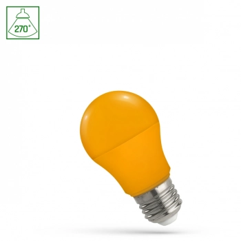 Żarówka LED GLS E27 4.9W światło pomarańczowe WOJ+14609 SpectrumLED