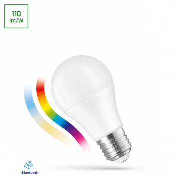 Żarówka LED GLS 8,5W 940lm E27 RGBW+CCT+DIM BTM Smart Easy Smart WOJ+14628 SpectrumLED