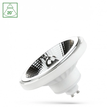 Żarówka LED AR111 GU10 10W 750lm 20ST światło ciepłe białe ściemnialna WOJ+14686 SpectrumLED