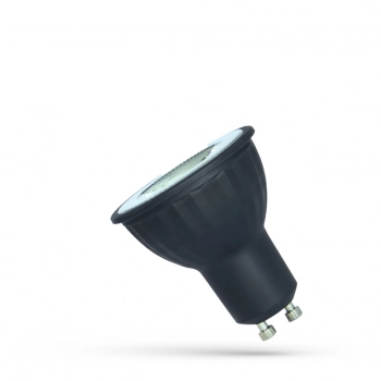 Żarówka LED GU10 4W 320lm 38st światło neutralne białe z soczewką czarna WOJ+14688 SpectrumLED