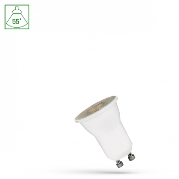 Żarówka LED MR11 GU10 2W 120lm 55st światło neutralne białe z soczewką WOJ+14705 SpectrumLED