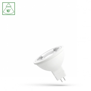 LED MR16 12V 5W 400lm 10st światło ciepłe białe z soczewką WOJ+14712 SpectrumLED