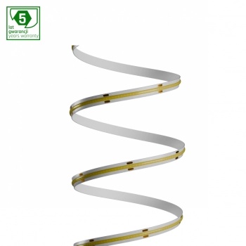 Pasek LED COB 24V 320LED 7,8W/m 600lm/m światło ciepłe białe 8mm IP20 5LAT 5m roll WOJ+16851_ROLL SpectrumLED