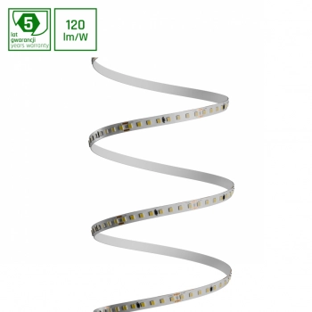 Pasek LED 2835 24V 128LED 10W/m 1200lm/m światło neutralne białe 8mm (rolka 5m) WOJ+16854_ROLL SpectrumLED