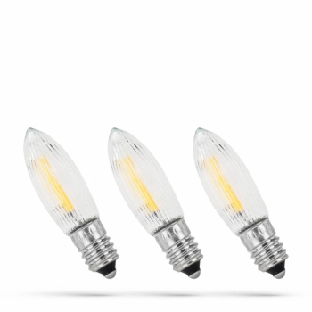 Żarówka choinkowa LED E10 10-55V/0,2W światło ciepłe białe 3-PACK WOJ+52365 SpectrumLED