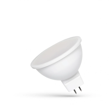 Żarówka LED MR16 12V 6W 480ln światło ciepłe białe z MLECZNĄ SZYBKĄ WOJ+13133 SpectrumLED