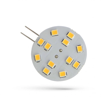 Żarówka LED G4 12V 2W 190lm światło ciepłe białe 30mm WOJ+13782 SpectrumLED