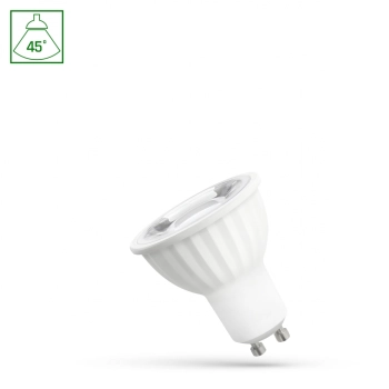Żarówka LED GU10 6W 435lm 45st światło neutralne białe z soczewką WOJ+14093 SpectrumLED