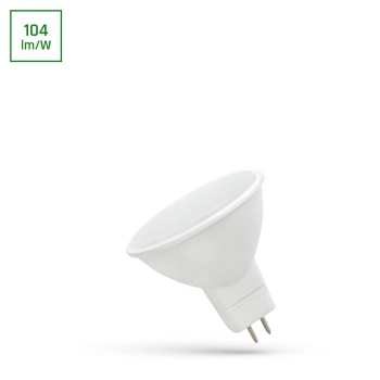 Żarówka LED MR16 12V 4W 350lm światło neutralne białe z mleczną szybką WOJ+14549 SpectrumLED