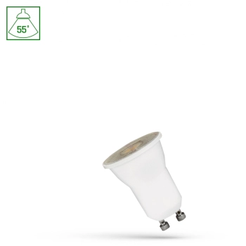 Żarówka LED MR11 GU10 4W 230lm 55st światło ciepłe białe z soczewką WOJ+14666 SpectrumLED