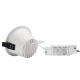 Orbito Downlight lampa wbudowywana 6-20W 2400lm światło neutralne białe IP44 Ra90 UGR<19 biała czarna