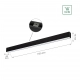 Allday Go 830 lampa wisząca 112cm LED 36W 4700lm 3000K czarna