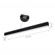 Allday Go 830 lampa wisząca LED 36W 4700lm 3000K czarna z czujnikiem ruchu
