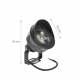 Flori Spot lampa ogrodowa 24W 1600lm światło ciepłe białe 24V IP65 szara