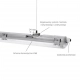 Limea Slim Hermetyk 2xG13 tuba LED 60cm IP65 szara
