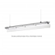 Limea Slim Hermetyk 2xG13 tuba LED 120cm IP65 SZARY