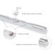 Limea Go Hermetyk 1200mm 50W 6700lm światło neutralne białe IP65 IK07 biała