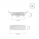 Algine Eco okrągła natynk-Podtynk downlight 6W 750lm światło neutralne białe IK06 biały