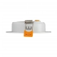Dure 3 okrągła downlight 5W 650lm światło ciepłe białe IP54 IK06 biała