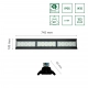 Halls Line High Bay LED 150W 23000lm światło neutralne białe IP66 IK10 czarny