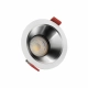 Fiale Comfort Anti Glare lampa wbudowywana GU10 biała okrągła środek srebrny ruchoma SLIP001018 SpectrumLED