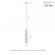 Madara Mini Ring lampa wisząca GU10 biała