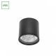 Chloe GU10 AR111 lampa sufitowa IP65 czarna okrągła nieruchoma SLIP005032 SpectrumLED