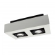 Mirora lampa sufitowa 2xGU10 biała czarna