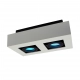 Mirora lampa sufitowa 2xGU10 biała czarna