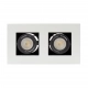 Mirora lampa sufitowa 2xGU10 biała czarna
