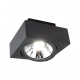 Mirora lampa sufitowa GU10 AR111 czarna kwadratowa ruchoma