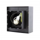 Mirora lampa sufitowa GU10 AR111 czarna kwadratowa ruchoma