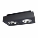 Mirora lampa sufitowa 2xGU10 czarna prostokątna ruchoma SLIP005050 SpectrumLED