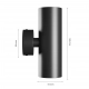 Squalla Variosa Tubo kinkiet 2xGU10 czarny